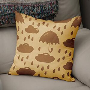 Bonamaison Decorative Cushion Cover, Polycotton, Brown, Standard Bonamaison Decorative Cushion Cover, Polycotton, Brown, Standard