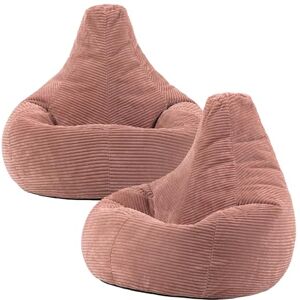 icon Dalton Cord Recliner Bean Bag Set of 2, Dusk Pink, Large Adult Bean Bag Chair with Filling Included, Comfy Chair, Living Room Furniture, Bedroom Furniture icon Dalton Cord Recliner Bean Bag Set of 2, Dusk Pink, Large Adult Bean Bag Chair with Filling Included, Comfy Chair, Living Room Furniture, Bedroom Furniture