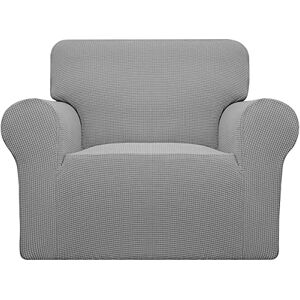 Easy-Going Stretch Chair Sofa Slipcover 1-Piece Couch Sofa Cover Furniture Protector Soft with Elastic Bottom for Kids,Pet. Spandex Jacquard Fabric Small Checks(Chair,Light Gray) Easy-Going Stretch Chair Sofa Slipcover 1-Piece Couch Sofa Cover Furniture Protector Soft with Elastic Bottom for Kids,Pet. Spandex Jacquard Fabric Small Checks(Chair,Light Gray)