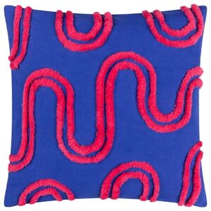 furn. Heya Home Archie Tufted Cushion – Abstract Tufted Cotton Vibrant Soft Durable Statement (Cobalt/Pink – 45 x 45cm) furn. Heya Home Archie Tufted Cushion – Abstract Tufted Cotton Vibrant Soft Durable Statement (Cobalt/Pink – 45 x 45cm)