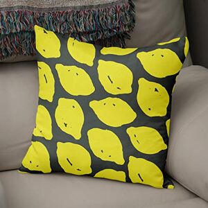 Bonamaison Decorative Cushion Cover Neon Yellow & Fume, Throw Pillow Covers, Home Decorative Pillowcases for Livingroom, Sofa, Bedroom, Size: 43X43 Cm Designed and Manufactured in Turkey Bonamaison Decorative Cushion Cover Neon Yellow & Fume, Throw Pillow Covers, Home Decorative Pillowcases for Livingroom, Sofa, Bedroom, Size: 43X43 Cm Designed and Manufactured in Turkey