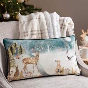 furn. Evans Lichfield Stag Winter Velvet Piped Cushion Cover, 30 x 50 cm furn. Evans Lichfield Stag Winter Velvet Piped Cushion Cover, 30 x 50 cm