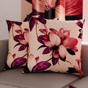 PETTI Artigiani Italiani PETTI Italian Artisans Pair of 50x50 cm Microfiber Cushion Covers, Decorative Pillows for Bedroom, Sofa, Living Room, Set of 2 Cushion Covers, Floral Pillow Case 7, 100% Made in Italy PETTI Artigiani Italiani PETTI Italian Artisans Pair of 50x50 cm Microfiber Cushion Covers, Decorative Pillows for Bedroom, Sofa, Living Room, Set of 2 Cushion Covers, Floral Pillow Case 7, 100% Made in Italy