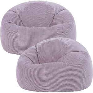 icon Kingston Cord Bean Bag, Set of 2, Lavender, Large Adult Bean Bag Chair with Filling Included, Comfy Chair, Living Room Furniture, Bedroom Furniture icon Kingston Cord Bean Bag, Set of 2, Lavender, Large Adult Bean Bag Chair with Filling Included, Comfy Chair, Living Room Furniture, Bedroom Furniture