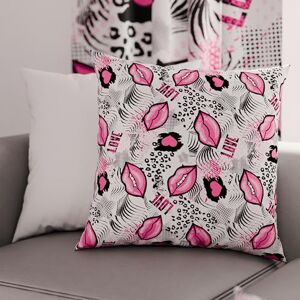 PETTI Artigiani Italiani Pair of Pillow Cases 40 x 40 cm in Microfibre, Pillows for Bedroom Furniture, Sofa, Living Room, Set of 2 Cushion Covers, Lipstick Pillowcase White, 100% Made in Italy PETTI Artigiani Italiani Pair of Pillow Cases 40 x 40 cm in Microfibre, Pillows for Bedroom Furniture, Sofa, Living Room, Set of 2 Cushion Covers, Lipstick Pillowcase White, 100% Made in Italy