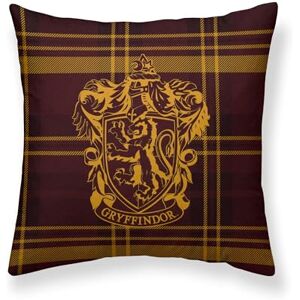 BL BELUM BELUM Harry Potter Cushion Cover, 100% Cotton Cushion Cover, 50 x 50 cm, Gryffindor Model Square A BL BELUM BELUM Harry Potter Cushion Cover, 100% Cotton Cushion Cover, 50 x 50 cm, Gryffindor Model Square A