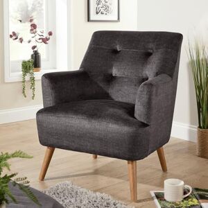 Home Source Accent Armchair – Contemporary Lounge Chair with Curved Arms, Foam Cushions & Solid Wooden Legs – Comfortable Armchair for Living Room, Bedroom or Reading Nook (150kg Capacity) Home Source Accent Armchair – Contemporary Lounge Chair with Curved Arms, Foam Cushions & Solid Wooden Legs – Comfortable Armchair for Living Room, Bedroom or Reading Nook (150kg Capacity)