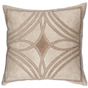 Stanley Cushion Cover, Handmade Cushions, Decorative Cushions, Velvet Touch Laser Cut Embroidery Accent Home Sofa Cushion Cover Pillowcase (Standard, 45 x 45 cm) Cream/Mink Stanley Cushion Cover, Handmade Cushions, Decorative Cushions, Velvet Touch Laser Cut Embroidery Accent Home Sofa Cushion Cover Pillowcase (Standard, 45 x 45 cm) Cream/Mink