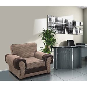 Sofas and More Big Corner Sofa Suite Tango 3+2 Armchair Jumbo Cord Brown (Armchair) Sofas and More Big Corner Sofa Suite Tango 3+2 Armchair Jumbo Cord Brown (Armchair)