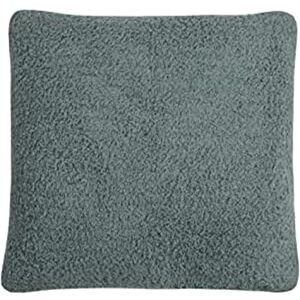 Sleepdown Filled Cushion Boucle Chenille Soft Touch Fluffy Decorative Square Cushion Home Decor Sofa Bedroom 18" x 18" Green 45cm x 45cm Sleepdown Filled Cushion Boucle Chenille Soft Touch Fluffy Decorative Square Cushion Home Decor Sofa Bedroom 18" x 18" Green 45cm x 45cm