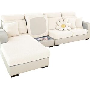 Mingfuxin Universal Sofa Seat Cushion Covers, Stretch Sofa Couch Cushion Cover Slipcovers Anti-Slip Chaise Lounge Sofa Covers Furniture Protector(Weave White) Mingfuxin Universal Sofa Seat Cushion Covers, Stretch Sofa Couch Cushion Cover Slipcovers Anti-Slip Chaise Lounge Sofa Covers Furniture Protector(Weave White)