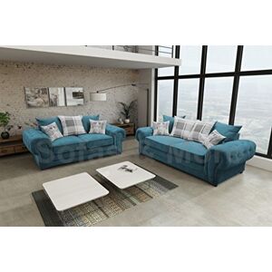 Sofas and More Verona 3+2 seater Fabric Grey Brown Cream Designer Scatter Cushions Living Room Furniture (Ocean) Sofas and More Verona 3+2 seater Fabric Grey Brown Cream Designer Scatter Cushions Living Room Furniture (Ocean)