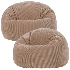 icon Kingston Cord Bean Bag, Mocha Brown, Set of 2, Large Adult Bean Bag Chair with Filling Included, Comfy Chair, Pouffe Footstool, Living Room Furniture, Bedroom Furniture icon Kingston Cord Bean Bag, Mocha Brown, Set of 2, Large Adult Bean Bag Chair with Filling Included, Comfy Chair, Pouffe Footstool, Living Room Furniture, Bedroom Furniture