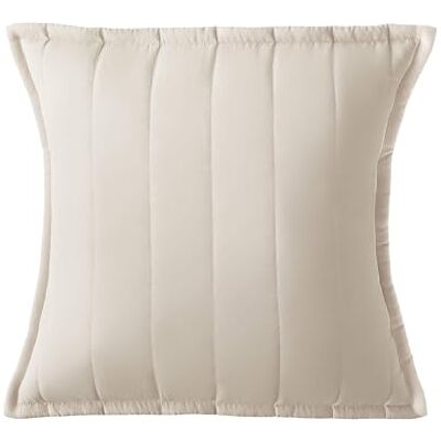 Silentnight Supersoft Quilted Cushion Stylish Soft Touch Super Comfy Bed Sofa Cushion Retain Shape Filled with Bouncy Fibres Removable Machine Washable Cover and Non-Iron Fabric 45x45cm, Natural Silentnight Supersoft Quilted Cushion Stylish Soft Touch Super Comfy Bed Sofa Cushion Retain Shape Filled with Bouncy Fibres Removable Machine Washable Cover and Non-Iron Fabric 45x45cm, Natural