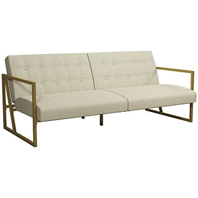 DHP Furniture Lexington Sofabed, Ivory, 88x186x79cm (DxWxH) DHP Furniture Lexington Sofabed, Ivory, 88x186x79cm (DxWxH)
