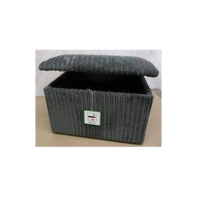 mm08enn Ottoman Storage Box/pouffe/footstool in Jumbo Cord Fabric Beige/Black/Brown/Grey/Cream in 4 Sizes (Large Size L 25" x W 25" x H 14", Grey Jumbo Cord) mm08enn Ottoman Storage Box/pouffe/footstool in Jumbo Cord Fabric Beige/Black/Brown/Grey/Cream in 4 Sizes (Large Size L 25" x W 25" x H 14", Grey Jumbo Cord)
