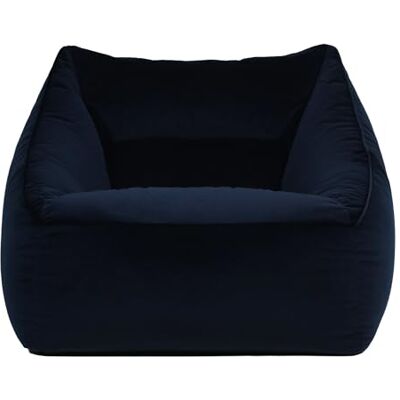 Icon Riesen Midnight Blue Velvet Bean Bag Chair - Lounge Furniture Icon Riesen Midnight Blue Velvet Bean Bag Chair - Lounge Furniture