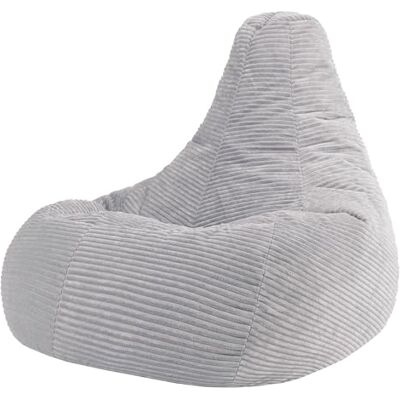 icon Dalton Cord XL Bean Bag with Filling Included, Grey Made in the UK, Adult Beanbag, Comfy Chair, Soft Corduroy Fabric, Floor Chair For Lounge and Bedroom icon Dalton Cord XL Bean Bag with Filling Included, Grey Made in the UK, Adult Beanbag, Comfy Chair, Soft Corduroy Fabric, Floor Chair For Lounge and Bedroom