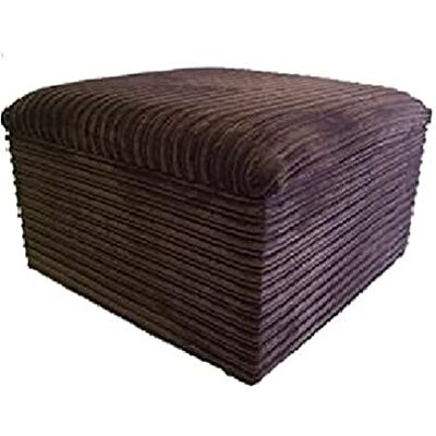 mm08enn Ottoman Storage Box/pouffe/footstool in Jumbo Cord Fabric Beige/Black/Brown/Grey/Cream in 4 Sizes (Medium Size L 20" x W 20" x H 14", Brown Jumbo Cord) mm08enn Ottoman Storage Box/pouffe/footstool in Jumbo Cord Fabric Beige/Black/Brown/Grey/Cream in 4 Sizes (Medium Size L 20" x W 20" x H 14", Brown Jumbo Cord)
