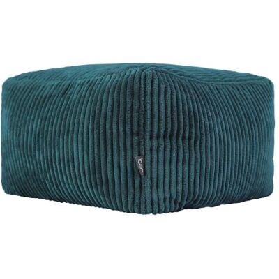 icon Amara Small Cord Bean Bag Footstool with Filling Included, Teal Made in the UK, Pouffe Footstool, Soft Corduroy Fabric, Footrest For Lounge and Bedroom icon Amara Small Cord Bean Bag Footstool with Filling Included, Teal Made in the UK, Pouffe Footstool, Soft Corduroy Fabric, Footrest For Lounge and Bedroom