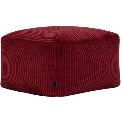 icon Amara Small Cord Bean Bag Footstool with Filling Included, Burgundy Made in the UK, Pouffe Footstool, Soft Corduroy Fabric, Footrest For Lounge and Bedroom icon Amara Small Cord Bean Bag Footstool with Filling Included, Burgundy Made in the UK, Pouffe Footstool, Soft Corduroy Fabric, Footrest For Lounge and Bedroom