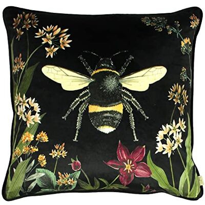 furn. Evans Lichfield Midnight Garden Cushion Cover – Bee Botanical Velvet Design (Bee – 43 x 43 cm) furn. Evans Lichfield Midnight Garden Cushion Cover – Bee Botanical Velvet Design (Bee – 43 x 43 cm)