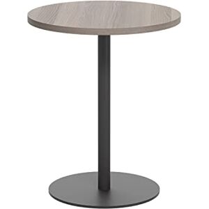 Office Hippo Circular Office Table, Sturdy & Robust Mid-Height Table Desk, Circular Work Table For Home Office, Versatile Desk Table For Canteen, Reception Area, 5 Year Guarantee Grey Oak / Black Office Hippo Circular Office Table, Sturdy & Robust Mid-Height Table Desk, Circular Work Table For Home Office, Versatile Desk Table For Canteen, Reception Area, 5 Year Guarantee Grey Oak / Black