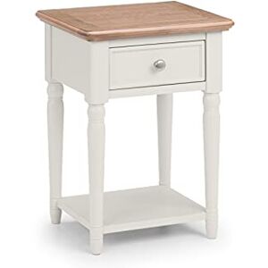 Julian Bowen Provence 1 Drawer Lamp Table Limed Oak/Grey Tables Julian Bowen Provence 1 Drawer Lamp Table Limed Oak/Grey Tables