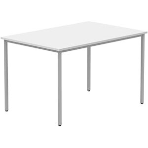 Office Hippo Essentials, Sturdy & Robust Computer, Stylish Home Office, Ideal Desk Table for Any Work Space, Height Adjustable Feet, 5 Year Guarantee, Arctic White, 120 x 80 cm Office Hippo Essentials, Sturdy & Robust Computer, Stylish Home Office, Ideal Desk Table for Any Work Space, Height Adjustable Feet, 5 Year Guarantee, Arctic White, 120 x 80 cm