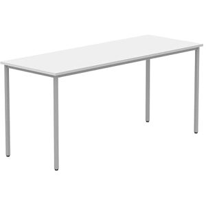 Office Hippo Essentials, Sturdy & Robust Computer, Stylish Home Office, Ideal Desk Table for Any Work Space, Height Adjustable Feet, 5 Year Guarantee, Arctic White, 160 x 60 cm Office Hippo Essentials, Sturdy & Robust Computer, Stylish Home Office, Ideal Desk Table for Any Work Space, Height Adjustable Feet, 5 Year Guarantee, Arctic White, 160 x 60 cm