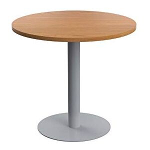 Office Hippo Circular Office Table, Sturdy & Robust Mid-Height Table Desk, Circular Work Table For Home Office, Versatile Desk Table For Canteen, Reception Area, 5 Year Guarantee Oak / Silver Office Hippo Circular Office Table, Sturdy & Robust Mid-Height Table Desk, Circular Work Table For Home Office, Versatile Desk Table For Canteen, Reception Area, 5 Year Guarantee Oak / Silver
