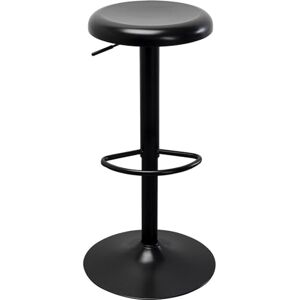 KARE Design Bar Stool Kalea, Black, Height Adjustable 81cm, Steel, Round, Modern, Dining Room Chair, Modern Furniture, Seating for Home Kitchen KARE Design Bar Stool Kalea, Black, Height Adjustable 81cm, Steel, Round, Modern, Dining Room Chair, Modern Furniture, Seating for Home Kitchen