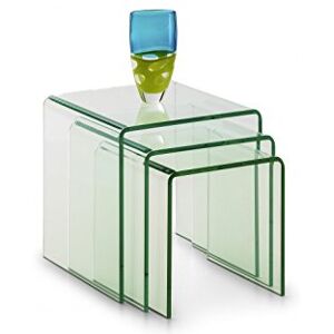 Julian Bowen Amalfi Nest of Tables, Glass Julian Bowen Amalfi Nest of Tables, Glass