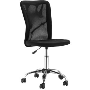 Vinsetto Office Chair, Armless Desk Chair, Adjustable Computer Swivel Chair with Rolling Wheels and Mesh Back for Home Work Study, Black Vinsetto Office Chair, Armless Desk Chair, Adjustable Computer Swivel Chair with Rolling Wheels and Mesh Back for Home Work Study, Black
