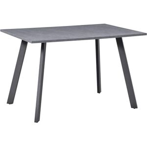HOMCOM Dining Table with Metal Legs and Spacious Tabletop for Kitchen, Dining Room, Living Room, Dark Grey HOMCOM Dining Table with Metal Legs and Spacious Tabletop for Kitchen, Dining Room, Living Room, Dark Grey