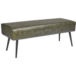 VEVOR Leather Bedroom Bench, PU Leather Bench with Metal Legs and with Stitching for Entryway, Upholstered Shoe Bench Seat, Modern End of the Bed Benches for Living Room, Dining Room, Hallway, Green VEVOR Leather Bedroom Bench, PU Leather Bench with Metal Legs and with Stitching for Entryway, Upholstered Shoe Bench Seat, Modern End of the Bed Benches for Living Room, Dining Room, Hallway, Green