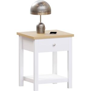 Vida Designs Arlington 1 Drawer Side Table Living Room End Sofa Coffee Laptop Tea Table (White) Vida Designs Arlington 1 Drawer Side Table Living Room End Sofa Coffee Laptop Tea Table (White)