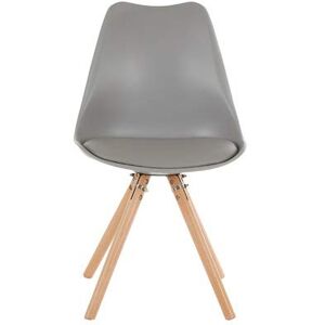 Premier Housewares Stockholm Grey Retro Chair - Chair Premier Housewares Stockholm Grey Retro Chair - Chair