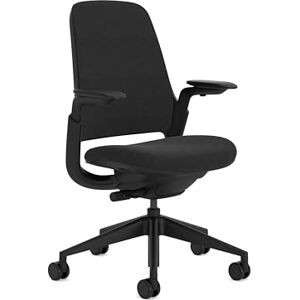 Steelcase Series 1 Upholstered Ergonomic Office Chair With LiveBack Lumbar Support And 4D Armests Black; Made in Europe Steelcase Series 1 Upholstered Ergonomic Office Chair With LiveBack Lumbar Support And 4D Armests Black; Made in Europe