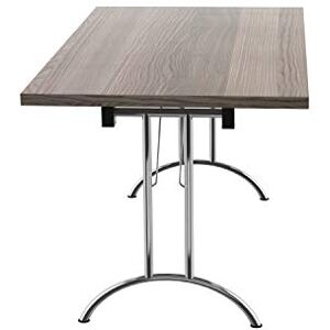 Office Hippo Folding Office Table, Sturdy & Stylish Computer Table Desk, Work Table For Home Office, Versatile Foldable Table For Meeting Room or Boardroom, 5 Year Guarantee Grey Oak / Silver Office Hippo Folding Office Table, Sturdy & Stylish Computer Table Desk, Work Table For Home Office, Versatile Foldable Table For Meeting Room or Boardroom, 5 Year Guarantee Grey Oak / Silver
