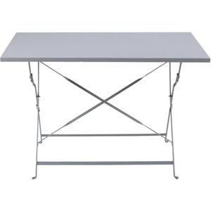 Bolero Perth Pavement Style Folding Table 1100x700 mm, Grey, Indoor & Outdoor Folding Table, Powder Coated Steel, Chairs (GH551) Sold Separately, CH969 Bolero Perth Pavement Style Folding Table 1100x700 mm, Grey, Indoor & Outdoor Folding Table, Powder Coated Steel, Chairs (GH551) Sold Separately, CH969