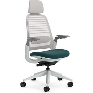 Steelcase Series 1 Ergonomic Office Chair With LiveBack Lumbar Support, 4D Armests, Adjustable Headrest Dark Green; Made in Europe Steelcase Series 1 Ergonomic Office Chair With LiveBack Lumbar Support, 4D Armests, Adjustable Headrest Dark Green; Made in Europe