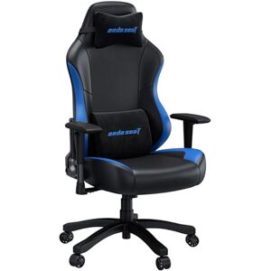 Anda Seat Luna Large Gaming Chair for Adults Ergonomic Reclining Video Game Chairs, PVC Leather Computer Home Office Chair, Heavy Duty Neck & Back Lumbar Support Black/Blue Folding Recliner Seat Anda Seat Luna Large Gaming Chair for Adults Ergonomic Reclining Video Game Chairs, PVC Leather Computer Home Office Chair, Heavy Duty Neck & Back Lumbar Support Black/Blue Folding Recliner Seat