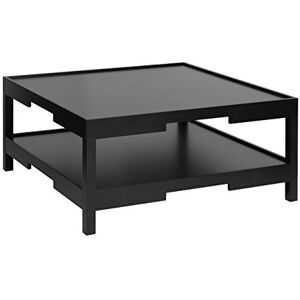 Premier Housewares Small Low Coffee Table Wood Garden Coffee Table Black Coffee Table Outdoor Coffee Table Square Coffee Table 45 x 100 x 100 cm Premier Housewares Small Low Coffee Table Wood Garden Coffee Table Black Coffee Table Outdoor Coffee Table Square Coffee Table 45 x 100 x 100 cm