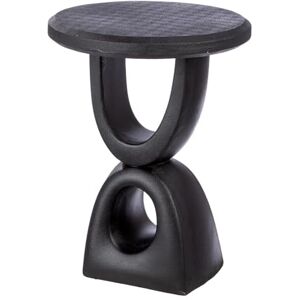 Casablanca modernes Design Casablanca Preston Side Table Round Resin Black Height 45 cm x Diameter 35 cm Coffee Table Casablanca modernes Design Casablanca Preston Side Table Round Resin Black Height 45 cm x Diameter 35 cm Coffee Table