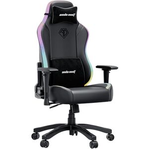 Anda Seat Luna Large RGB Gaming Chair for Adults Ergonomic Reclining Video Game Chairs with LED Lights, PVC Leather Computer Home Office Seat, Neck and Back Lumbar Support Black Folding Recliner Anda Seat Luna Large RGB Gaming Chair for Adults Ergonomic Reclining Video Game Chairs with LED Lights, PVC Leather Computer Home Office Seat, Neck and Back Lumbar Support Black Folding Recliner