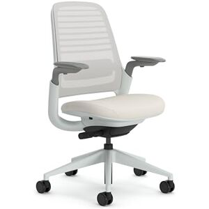 Steelcase Series 1 Ergonomic Office Chair With LiveBack Lumbar Support And 4D Armests Seagull; Made in Europe Steelcase Series 1 Ergonomic Office Chair With LiveBack Lumbar Support And 4D Armests Seagull; Made in Europe