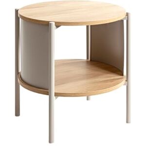 HAKU Möbel side table, oak, grey, metal, chipboard. Dimensions: W 44 x H 44 x D 44 cm. Style: Modern HAKU Möbel side table, oak, grey, metal, chipboard. Dimensions: W 44 x H 44 x D 44 cm. Style: Modern