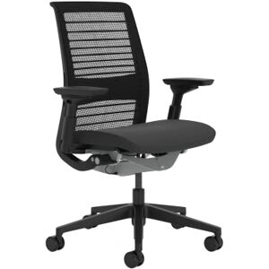 Steelcase Think Ergonomic Office Chair With LiveBack Lumbar Support, 4D Armrests, Sustainable Design Black; Made in Europe Steelcase Think Ergonomic Office Chair With LiveBack Lumbar Support, 4D Armrests, Sustainable Design Black; Made in Europe
