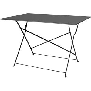 Bolero Perth Pavement Style Folding Table 1100x700 mm, Black, Indoor & Outdoor Folding Table, Powder Coated Steel, Chairs (GH553) Sold Separately, CH968 Bolero Perth Pavement Style Folding Table 1100x700 mm, Black, Indoor & Outdoor Folding Table, Powder Coated Steel, Chairs (GH553) Sold Separately, CH968